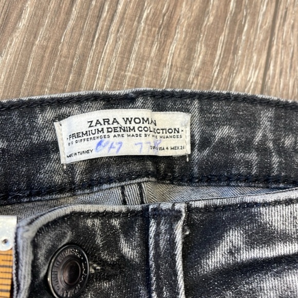 Zara Acid Wash Skinny Jeans Size 4 - Picture 4 of 5